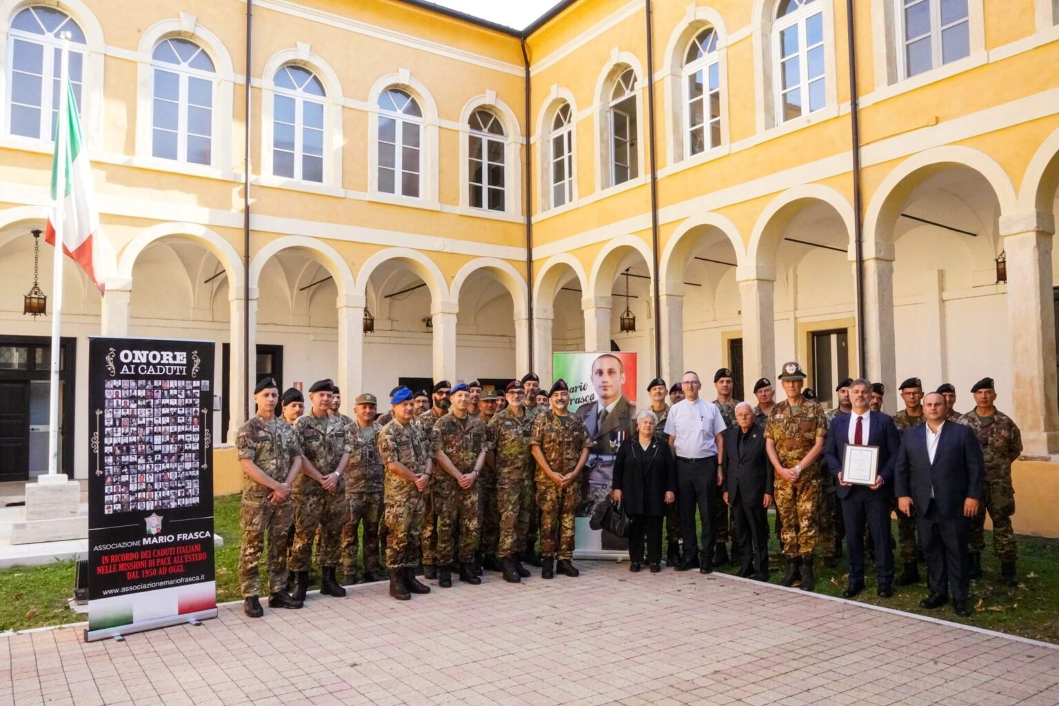 Il COMFOTER di Verona, ricorda Mario Frasca a 15 anni dalla sua scomparsa in Afghanistan